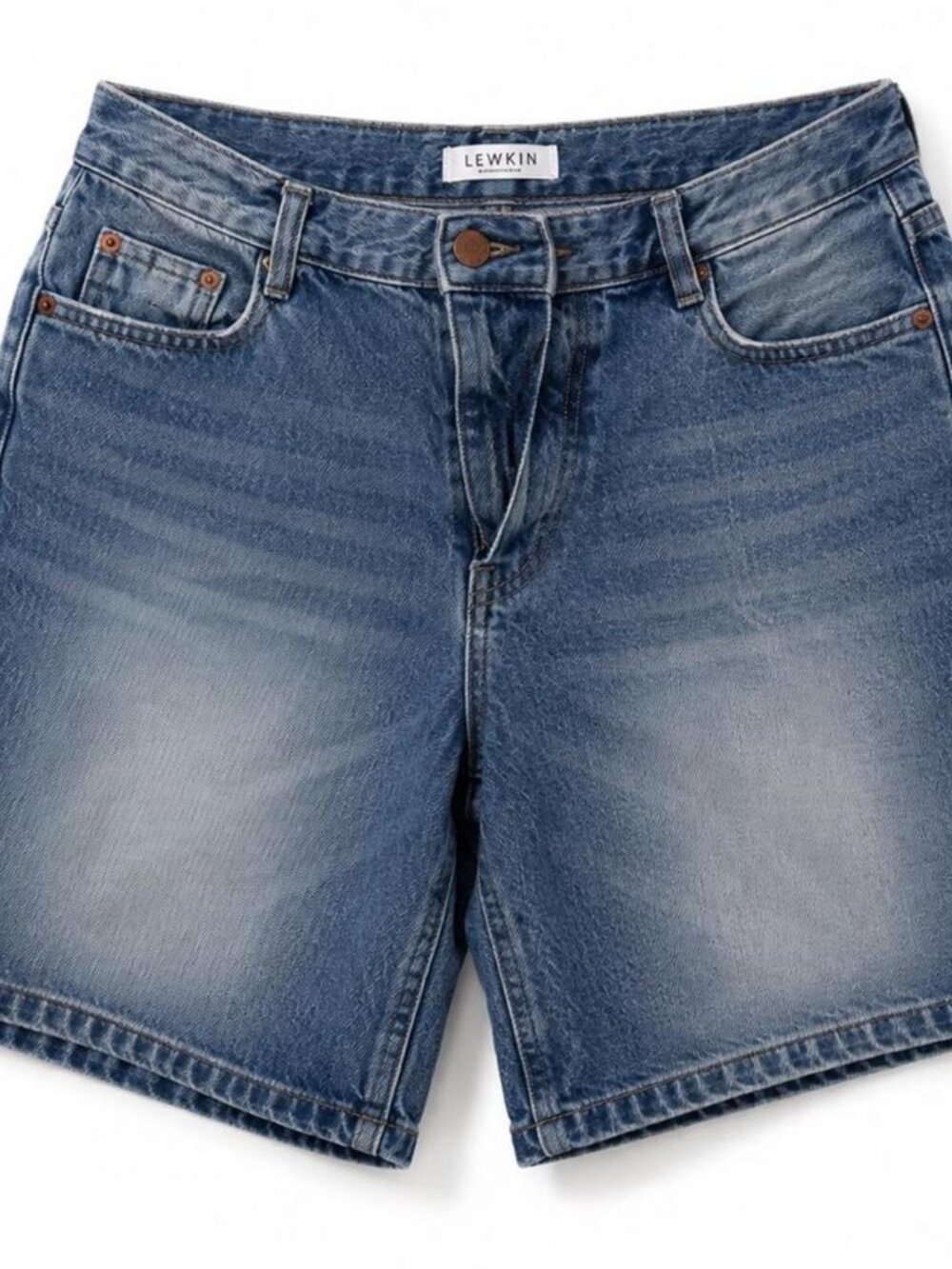 Lewkin blue denim jorts